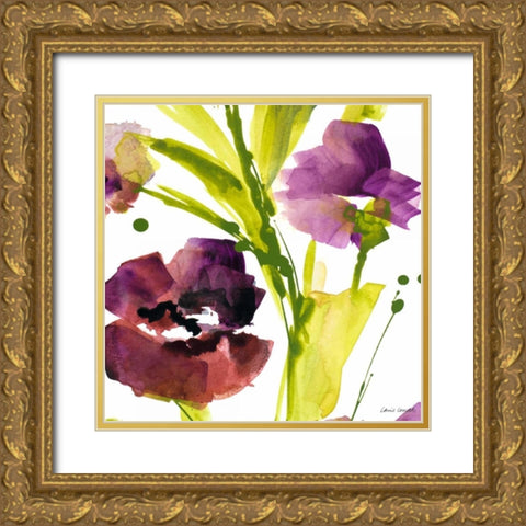 Violet le Povat Square II Gold Ornate Wood Framed Art Print with Double Matting by Loreth, Lanie