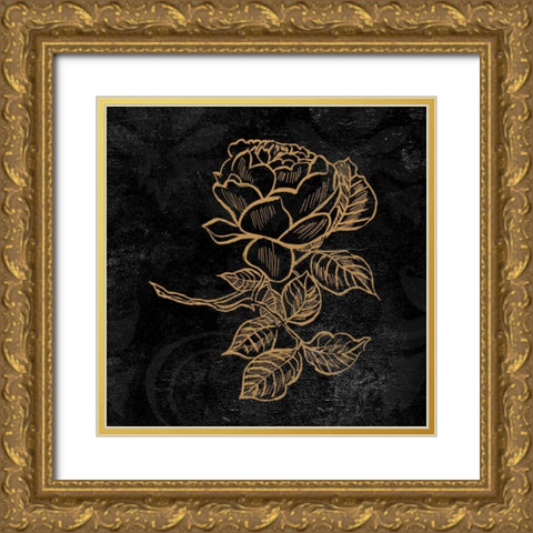 Elegant Paris Gold VI Gold Ornate Wood Framed Art Print with Double Matting by Baliko, Linda