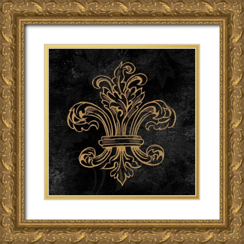 Elegant Paris Gold II Gold Ornate Wood Framed Art Print with Double Matting by Baliko, Linda