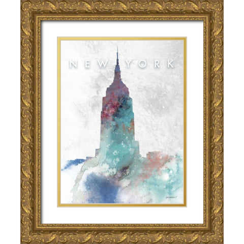 Empire Gold Ornate Wood Framed Art Print with Double Matting by Meneely, Dan