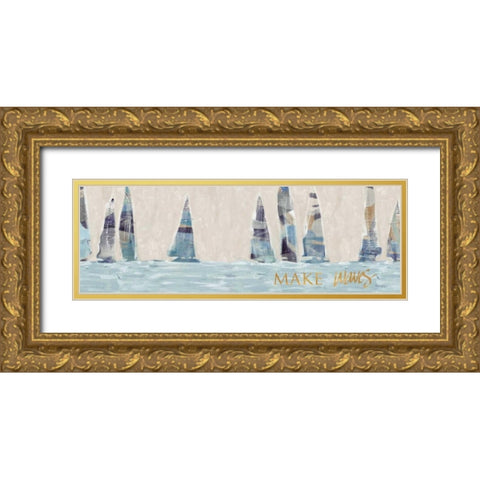 Sailing Inspiration II Gold Ornate Wood Framed Art Print with Double Matting by Meneely, Dan