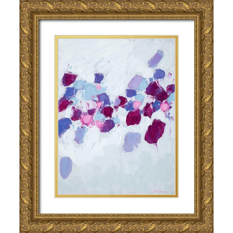 Amoebic Flow I Gold Ornate Wood Framed Art Print with Double Matting by Coolick, Ann Marie