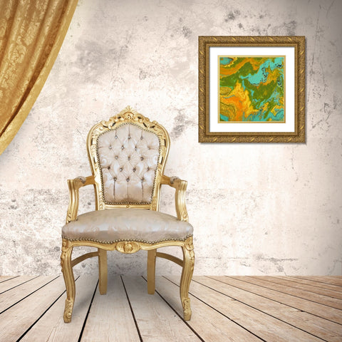 Explore Gold Ornate Wood Framed Art Print with Double Matting by Mercado, M.