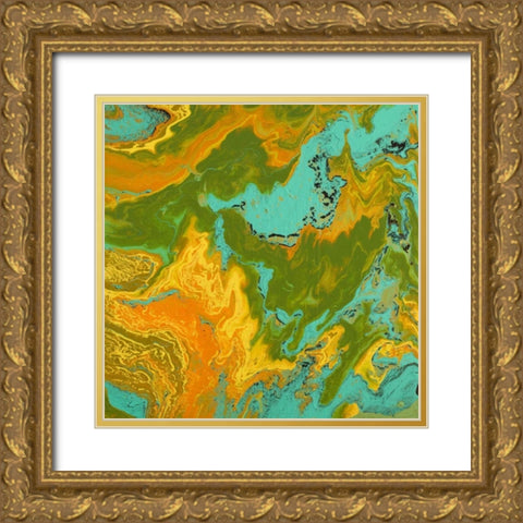 Explore Gold Ornate Wood Framed Art Print with Double Matting by Mercado, M.