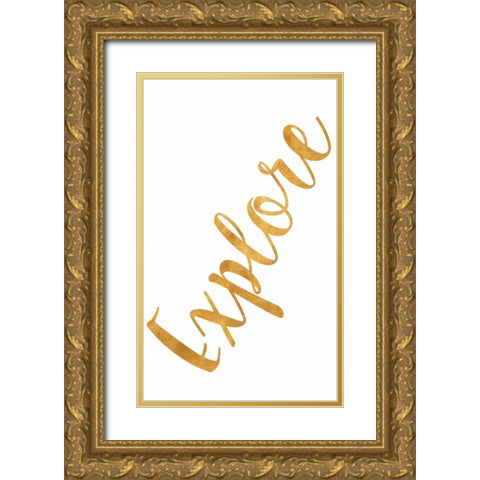 Explore Gold Ornate Wood Framed Art Print with Double Matting by Studio, Sd Graphics