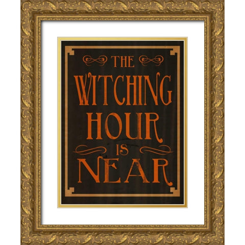 The Witching Hour Gold Ornate Wood Framed Art Print with Double Matting by Studio, Sd Graphics