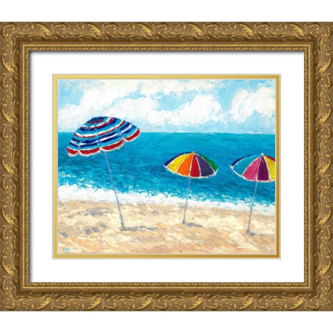 At The Shore I Gold Ornate Wood Framed Art Print with Double Matting by Coolick, Ann Marie