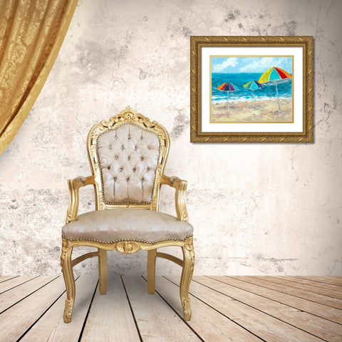 At The Shore II Gold Ornate Wood Framed Art Print with Double Matting by Coolick, Ann Marie