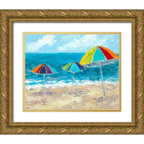 At The Shore II Gold Ornate Wood Framed Art Print with Double Matting by Coolick, Ann Marie