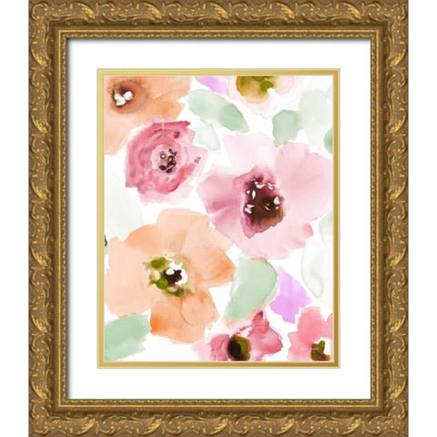 Subtle Belle Lumiere I Gold Ornate Wood Framed Art Print with Double Matting by Loreth, Lanie
