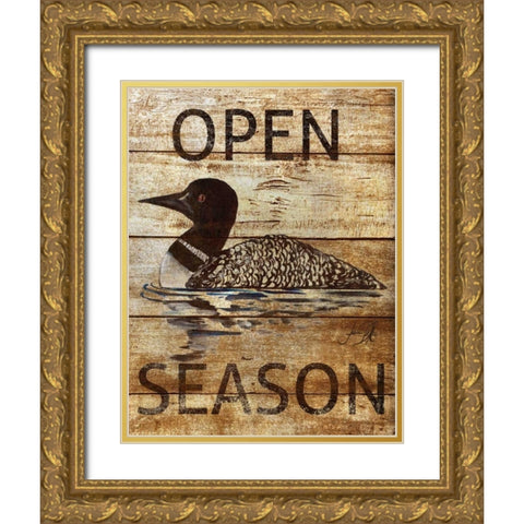 Time to Hunt I Gold Ornate Wood Framed Art Print with Double Matting by DeRice, Julie