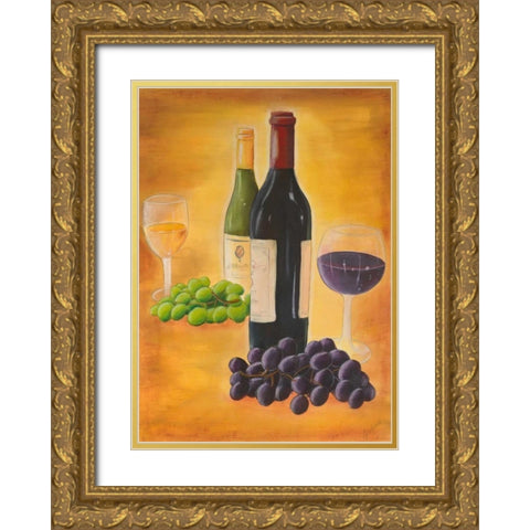 From the Vineyard I Gold Ornate Wood Framed Art Print with Double Matting by Josefina
