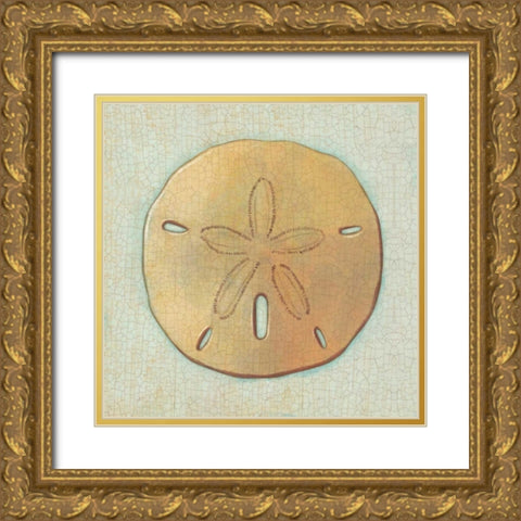 Coastal Treasures IV Gold Ornate Wood Framed Art Print with Double Matting by Josefina