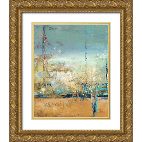 Adventure I Gold Ornate Wood Framed Art Print with Double Matting by Pinto, Patricia