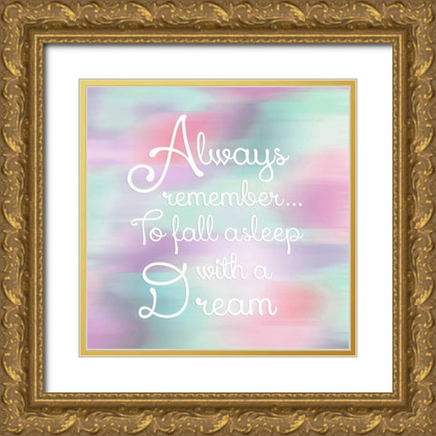 Remember I Gold Ornate Wood Framed Art Print with Double Matting by Coolick, Ann Marie
