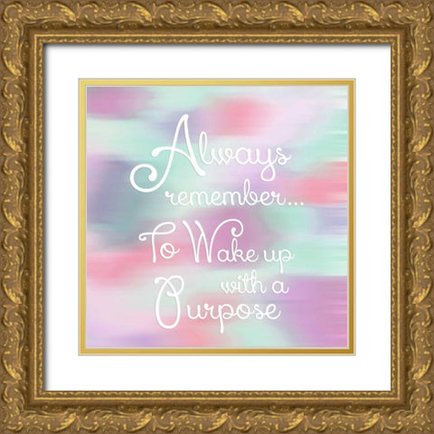 Remember II Gold Ornate Wood Framed Art Print with Double Matting by Coolick, Ann Marie