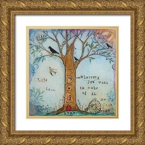 Big Things II Gold Ornate Wood Framed Art Print with Double Matting by Kinnison, Carolyn