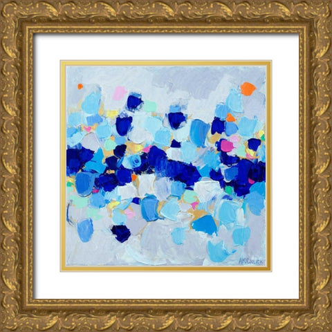 Amoebic Party II Gold Ornate Wood Framed Art Print with Double Matting by Coolick, Ann Marie