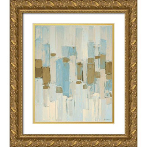 Muted Rhizome I Gold Ornate Wood Framed Art Print with Double Matting by Coolick, Ann Marie