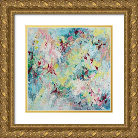 Prunus Serrulata Gold Ornate Wood Framed Art Print with Double Matting by Coolick, Ann Marie