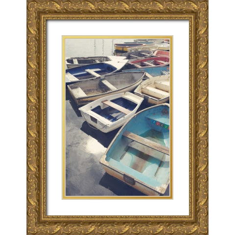 Eastern Coastal Gold Ornate Wood Framed Art Print with Double Matting by Gardner, Sarah