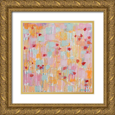 Flutter Kisses II Gold Ornate Wood Framed Art Print with Double Matting by Coolick, Ann Marie