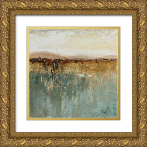 Antique Contemporary I Gold Ornate Wood Framed Art Print with Double Matting by Pinto, Patricia