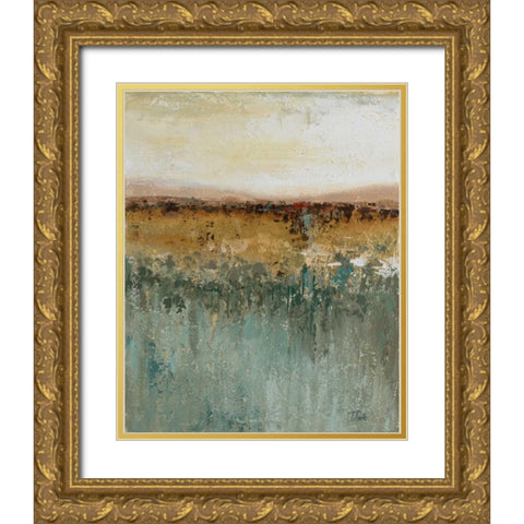 Antique Contemporary II Gold Ornate Wood Framed Art Print with Double Matting by Pinto, Patricia