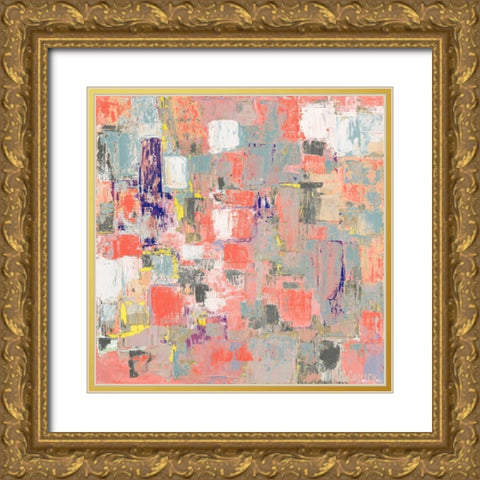 Coral Coterie Gold Ornate Wood Framed Art Print with Double Matting by Coolick, Ann Marie