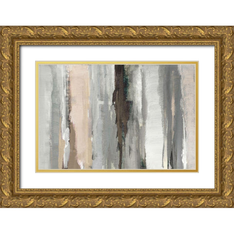 Neutral Splendid Sky Abstract Gold Ornate Wood Framed Art Print with Double Matting by Loreth, Lanie