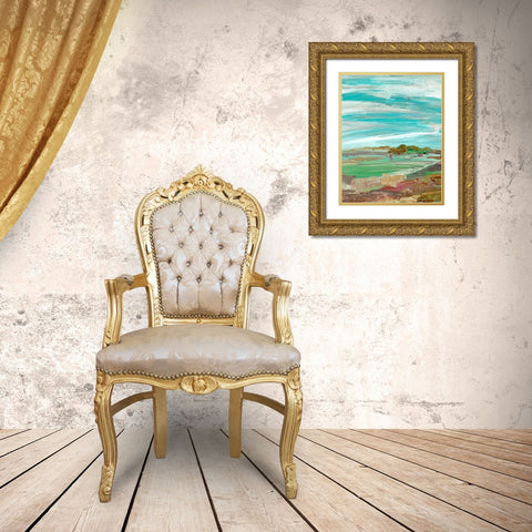 My Dream Land I Gold Ornate Wood Framed Art Print with Double Matting by Maria, Robin