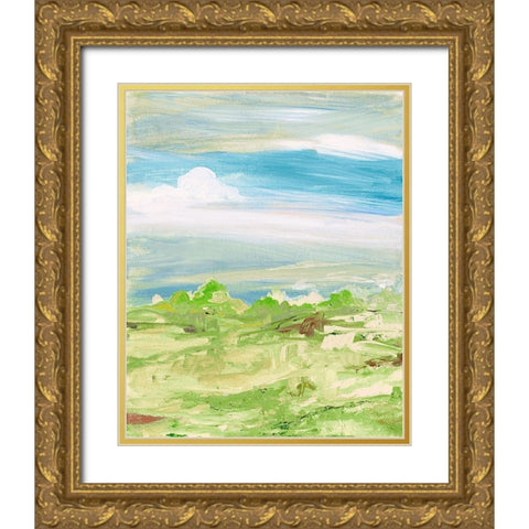 My Dream Land II Gold Ornate Wood Framed Art Print with Double Matting by Maria, Robin