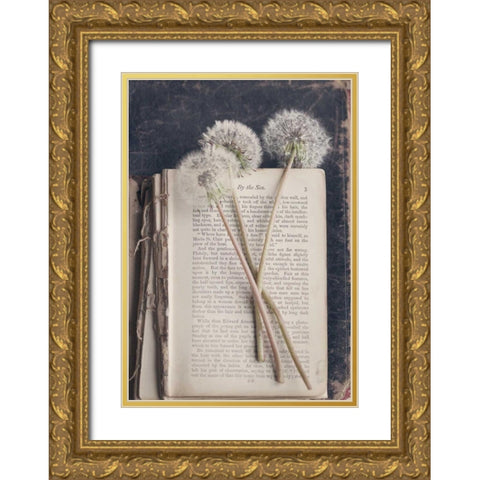 By The Sea (Book) Gold Ornate Wood Framed Art Print with Double Matting by Gardner, Sarah