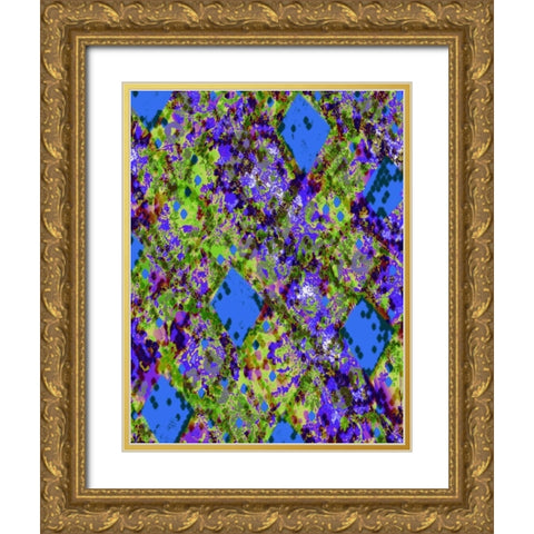 Snake Skin III Gold Ornate Wood Framed Art Print with Double Matting by Biscardi, Nicholas