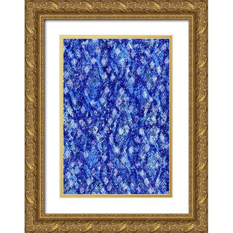 Snake Skin I Gold Ornate Wood Framed Art Print with Double Matting by Biscardi, Nicholas