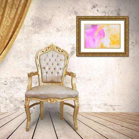 Watercolor I Gold Ornate Wood Framed Art Print with Double Matting by Bryant, Susan