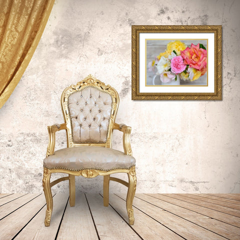 Color Burst Gold Ornate Wood Framed Art Print with Double Matting by Gardner, Sarah