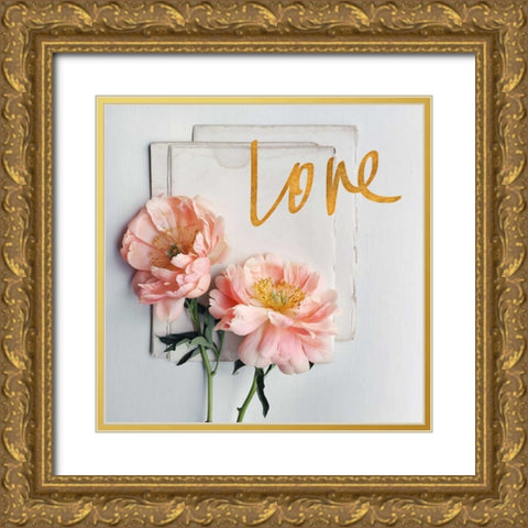 Tender Sentiment II Gold Ornate Wood Framed Art Print with Double Matting by Gardner, Sarah