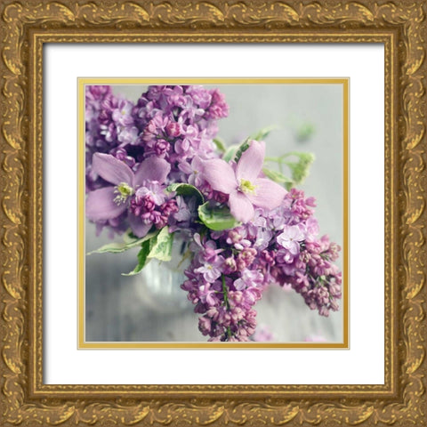 Fresh Morning Bloom Gold Ornate Wood Framed Art Print with Double Matting by Gardner, Sarah