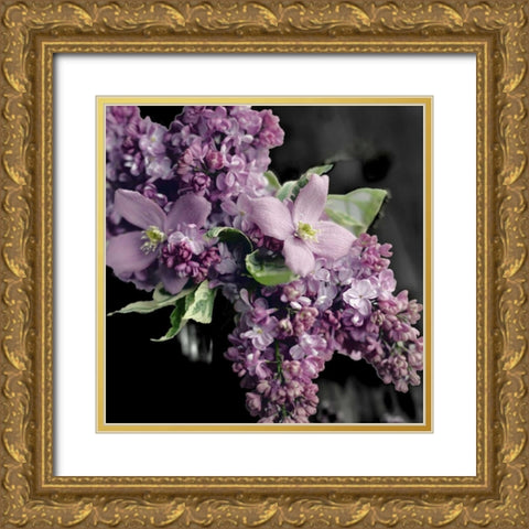Fresh Evening Bloom Gold Ornate Wood Framed Art Print with Double Matting by Gardner, Sarah