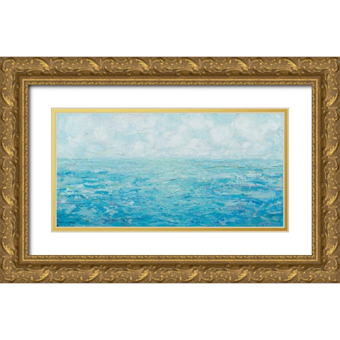 Ocean Tides Gold Ornate Wood Framed Art Print with Double Matting by Coolick, Ann Marie