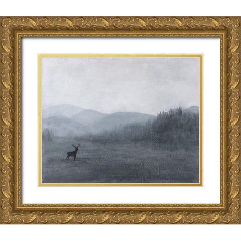 Natures Beauty Gold Ornate Wood Framed Art Print with Double Matting by Johnson, Walt
