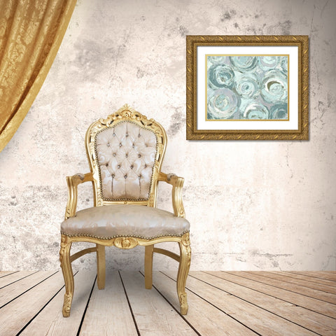 Continuum Light Gold Ornate Wood Framed Art Print with Double Matting by Loreth, Lanie