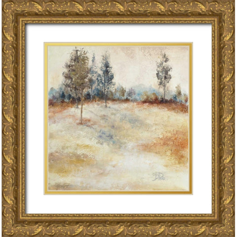 Quiet Forest II Gold Ornate Wood Framed Art Print with Double Matting by Pinto, Patricia