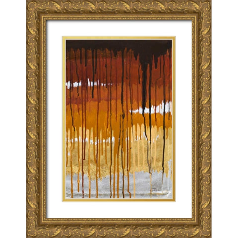 Summer Rain II Gold Ornate Wood Framed Art Print with Double Matting by Pinto, Patricia