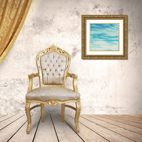 Reflective Water Gold Ornate Wood Framed Art Print with Double Matting by Coppel, Anna