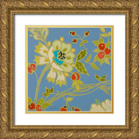 Berry Cherry II Gold Ornate Wood Framed Art Print with Double Matting by Loreth, Lanie