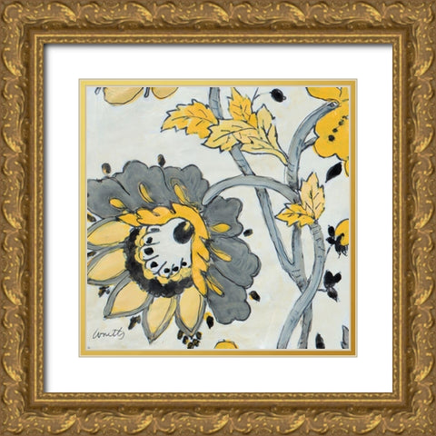 Gray Berry Cherry Way Gold Ornate Wood Framed Art Print with Double Matting by Loreth, Lanie