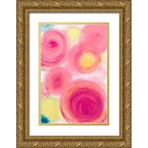 Contempo III Gold Ornate Wood Framed Art Print with Double Matting by Papa, Kat