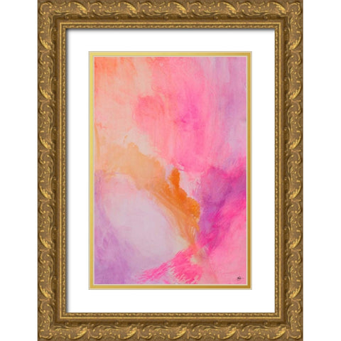 Contempo III Gold Ornate Wood Framed Art Print with Double Matting by Papa, Kat